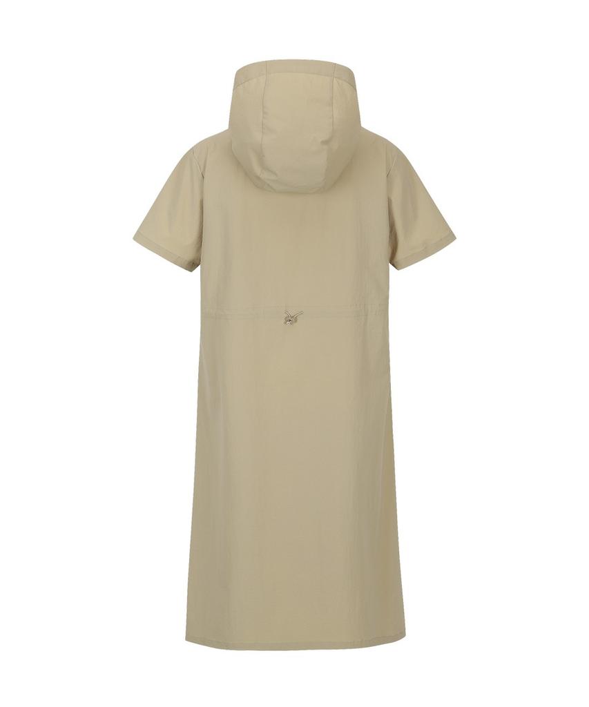 DISCOVERY EXPEDITION Women'S Freshvent Hooded Woven Dress (L/Beige)