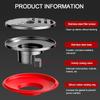 Stainless Steel Shower Floor Drain with Grid Grate Cover Anti-odor Fast Drainage Floor Drain Insectproof Round