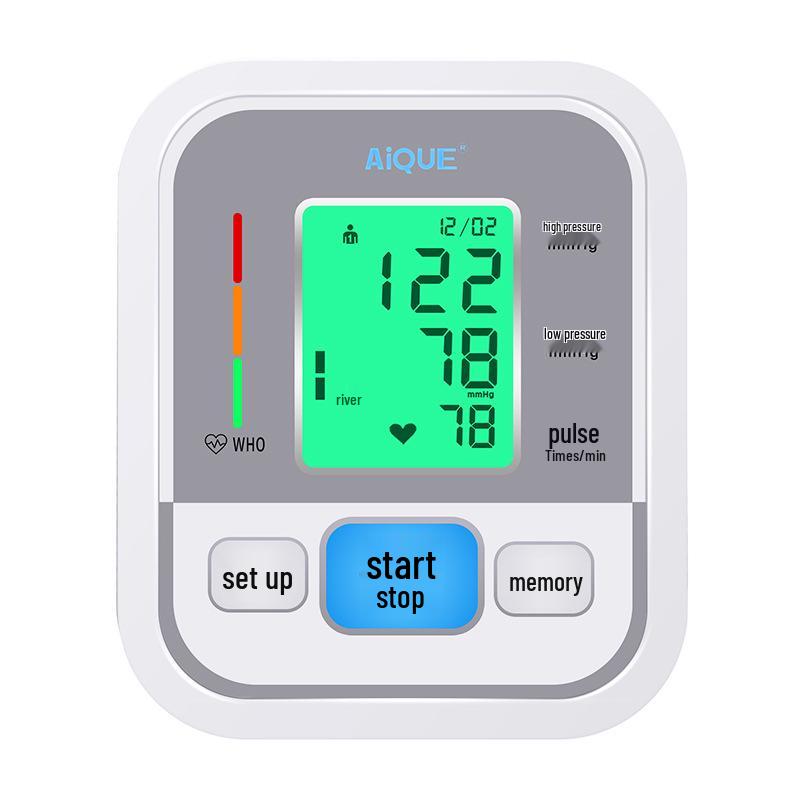 Medical-Grade Arm Blood Pressure Monitor with Voice Broadcast for Home Use