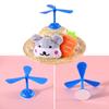 Cute Cartoon Dog Hat with Plush Toy Decoration And Removable Dragonfly for Comfortable And Stylish Pet Photography Props