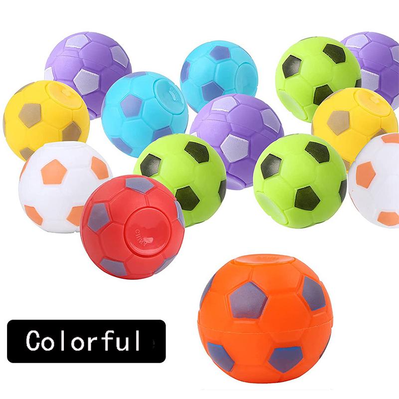 10/30/50Pcs Fidget Spinners Soccer Ball Toy Stress Ball Hand Spinner Desk Toy Party Favors Goodie Bag Stuffers Kids Adults