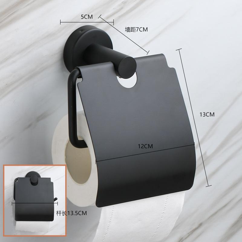 

304 Stainless Steel Toilet Paper Holder Wall-Mounted No Drill, Creative Bathroom Tissue Roll Organizer for American