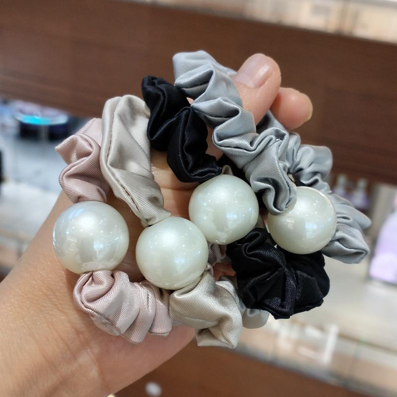 High-Elastic Durable Leather Ponytail Holder - Large Intestine Hair Tie Headband for Girls
