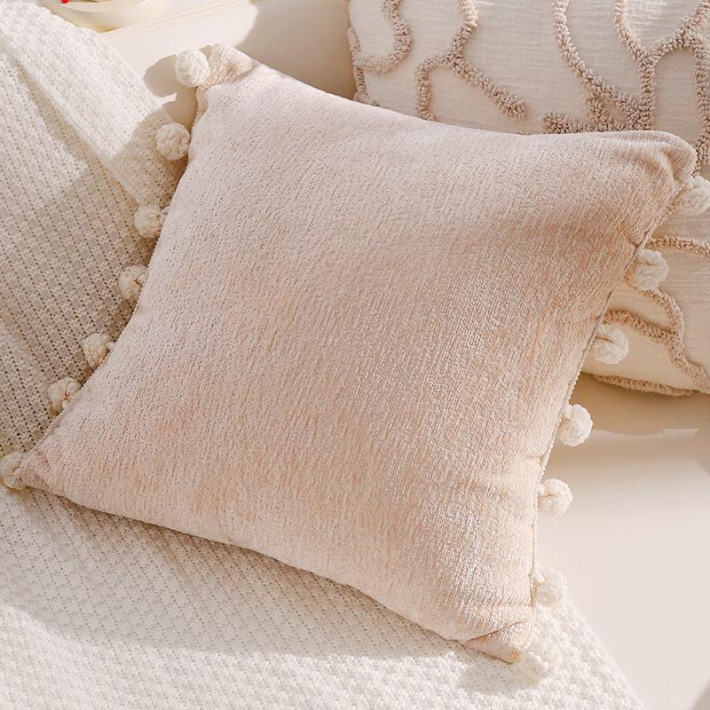 Simple Living Room Throw Pillow Luxurious and Sophisticated Brown Throw Pillow Retro Sofa Throw Blanket Bedding Cushion Plush
