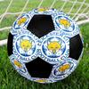 Leicester City Football Indoor Soccer Ball Colorful Machine Stitched PVC Size 5 Team Training Competition Ready Durable High-Bounce Cool Sports Gift