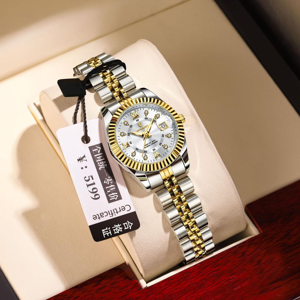 Orologio da Donna Lussuoso Luminoso al Quarzo