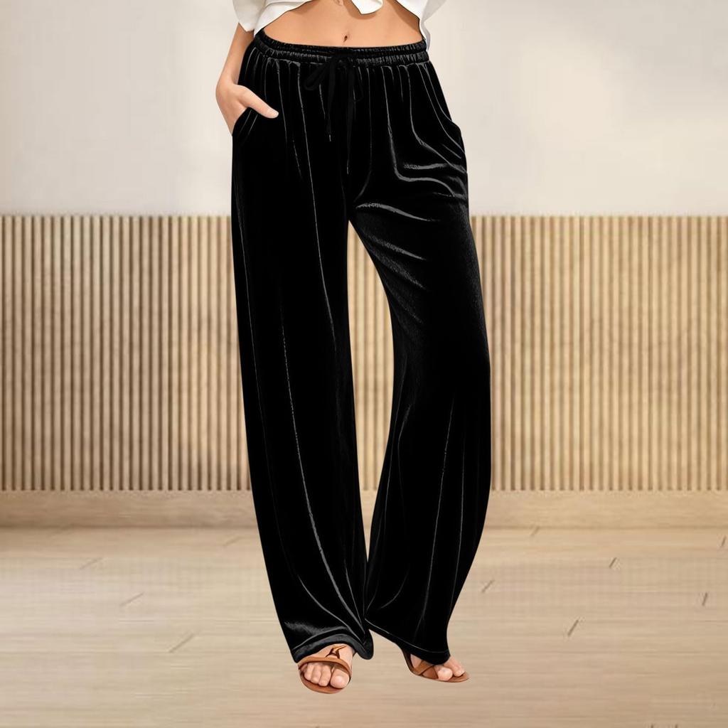 Women  Winter Soild Color Pants Full Length Long Trousers Sports Pants