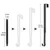 Retractable Over Door Hook Black