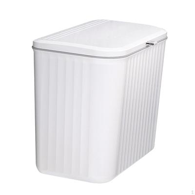 Hanging Trash Can Kitchen Compost Bin with Lid Dustbin Slim Narrow Garbage Wastebasket