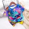 New Hot Sale Stitch T Shirts 3D Printing Graphic T-shirt Disney Casual Short Sleeve Stitch Tops Boys Girls Casual Clothes