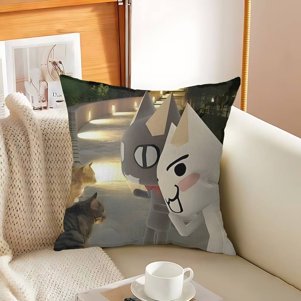 Inoue Toro CUTE Cat Personalized Pillow Cover Kids Bedroom Wild Party Decor Pillowcase Kid Birthday Shower Gift