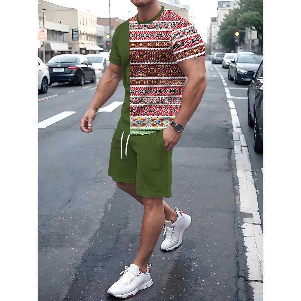 Tuta Sportiva Traspirante alla Moda da Uomo Casual Larga a Maniche Corte con Pantaloncini Tuta Comoda Unisex Abbigliamento Sportivo