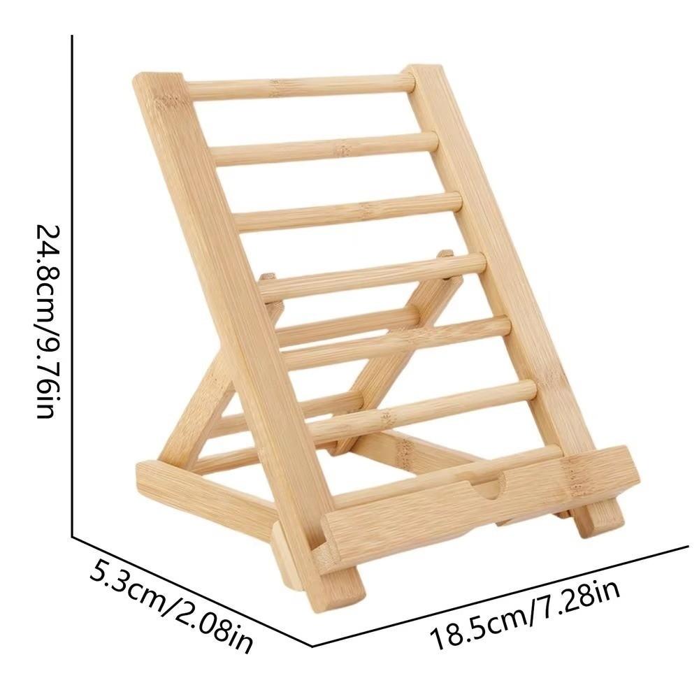 Holz Buchständer Verstellbar Küchen Kochbuchständer Schreibtisch Leseablage Halter Handyhalter