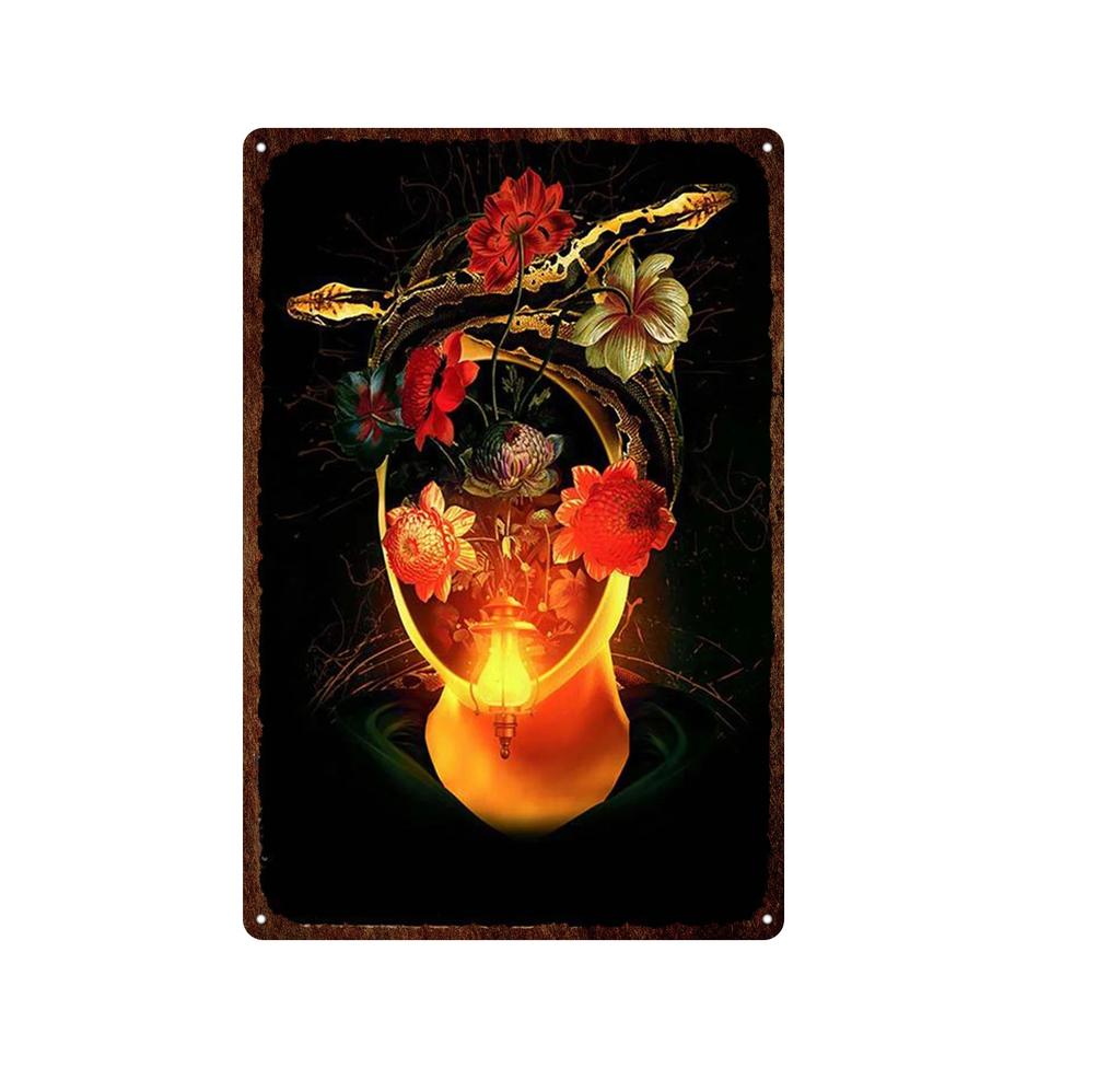 Skeleton Skull Tin Signs Mexican Festival Day of The Dead Tin Sign Vintage Metal Painting Poster Bar Man Cave Wall Plaques Decor