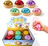 Lindo Juguete de Bollo Squishy con Purpurina Liberación Lenta Alivio del Estrés Juguete Fidget Para Niños Adultos
