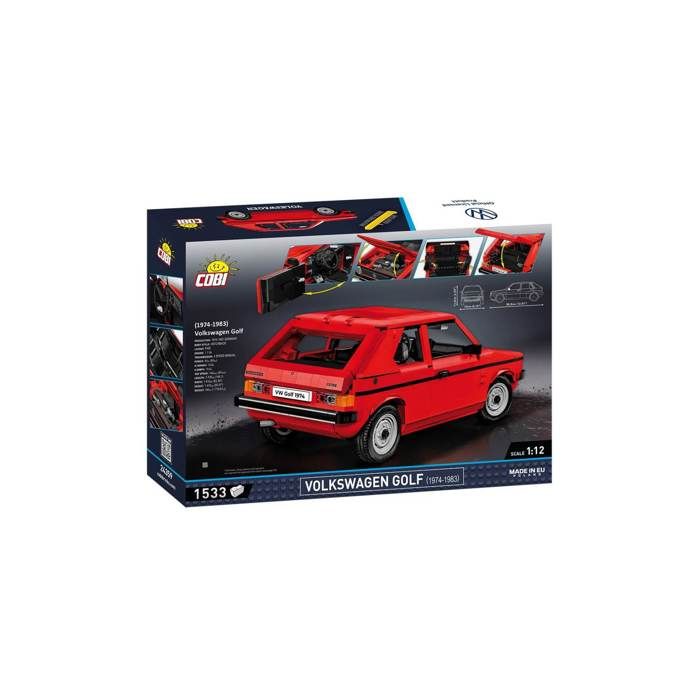Jeu De Construction - VOLKSWAGEN - GOLF (1974-1983) - Rouge - À Monter Soi-même - Pour Enfants