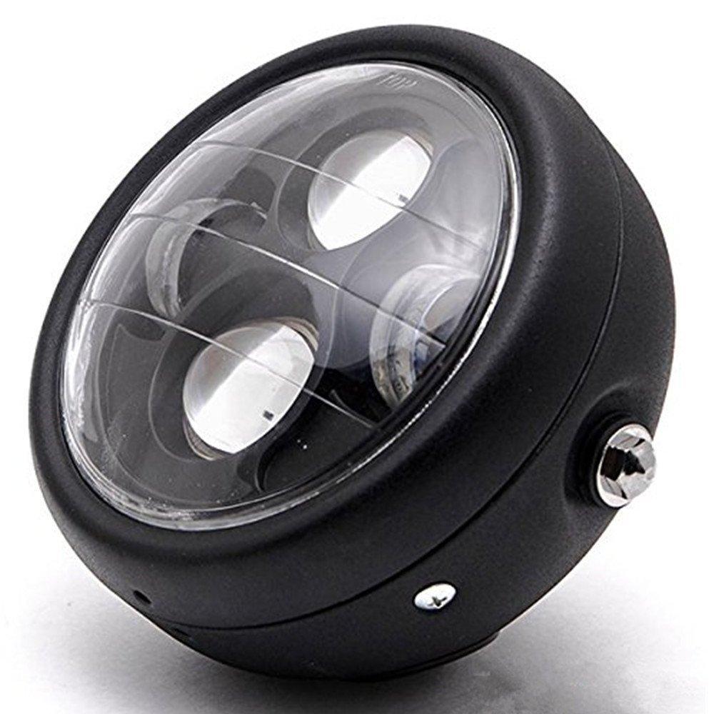 

TASWK Motorcycle Black 6.5 Inch Headlight Projector Headlamp Hi/Lo LED Headlight Bulb for Harley
