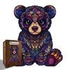 Bear Puzzle Wooden Special-Shaped Splicing Toy Piggy Bank Multi-Functional Decompression Puzzle