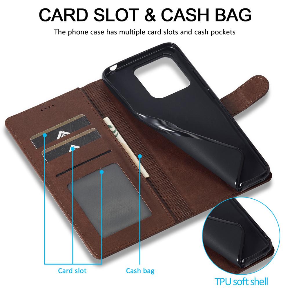 Luxury Flip Leather Phone Case for Xiaomi 15T Pro Wallet Card Cover for Xiaomi 14T 13T 12T Pro Poco X7 X6 X5 M7 M6 Pro Case For Redmi Note 14 13 Case