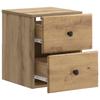 Wall Mounted Nightstand 2 Pcs Artisan Oak 34.5 X 33 X 40 Cm