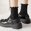 Ruti Golji Frill Lace Compression-Free Socks Plain