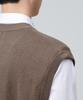 MUSINSA STANDARD Lambswool V-Neck Knit Vest [Mocha]