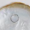 S925 Sterling Silver 50-Point Twisted Moissanite Ring with Four-Prong Setting