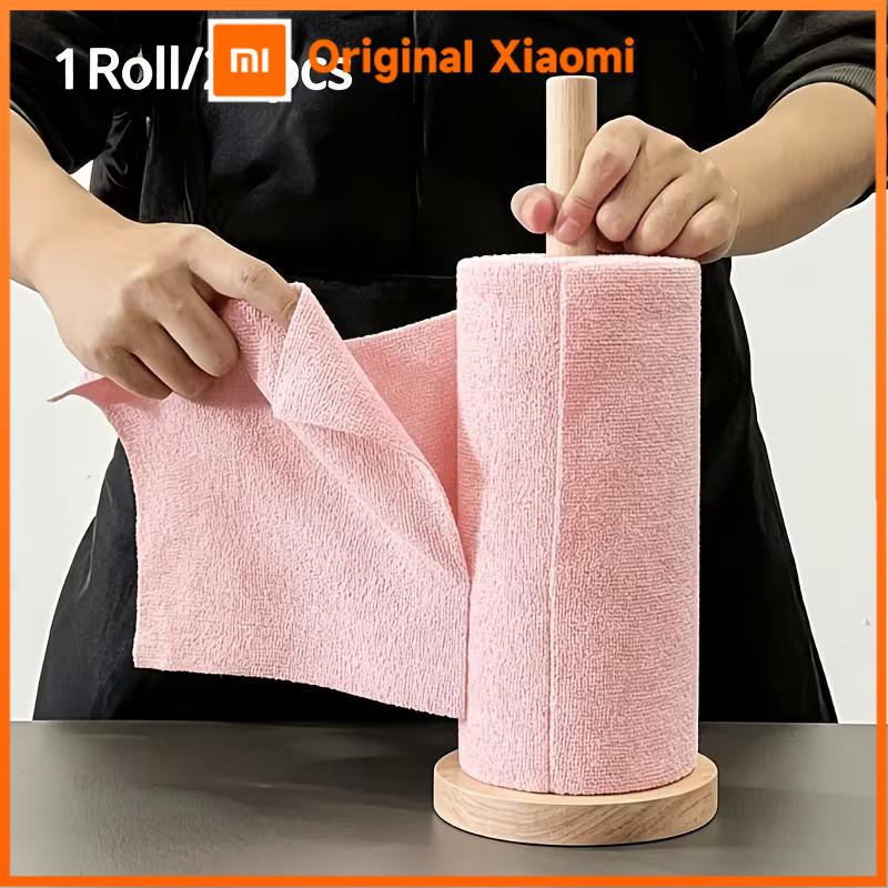 Xiaomi A roll of 4-meter reusable cleaning wipes, kitchen cloth rolls, dishwashing cloths, suitable for kitchen cleaning supplies.