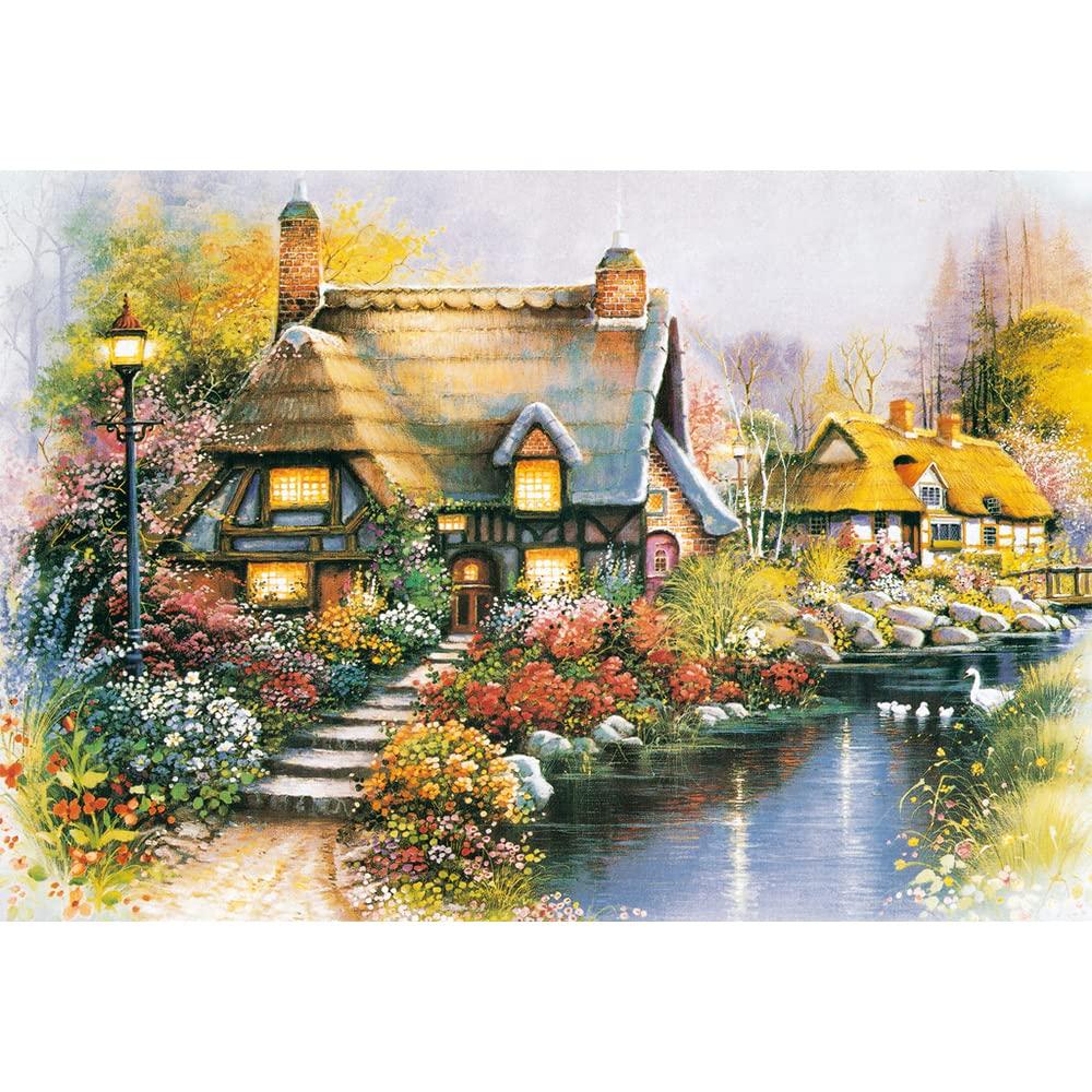 

MISITU Micro Piece Jigsaw Puzzle, 1000 Pieces, Landscape Painting, Flower Garden, Garden, Nature, Gift, Birthday, Christmas, Stylish Interior,