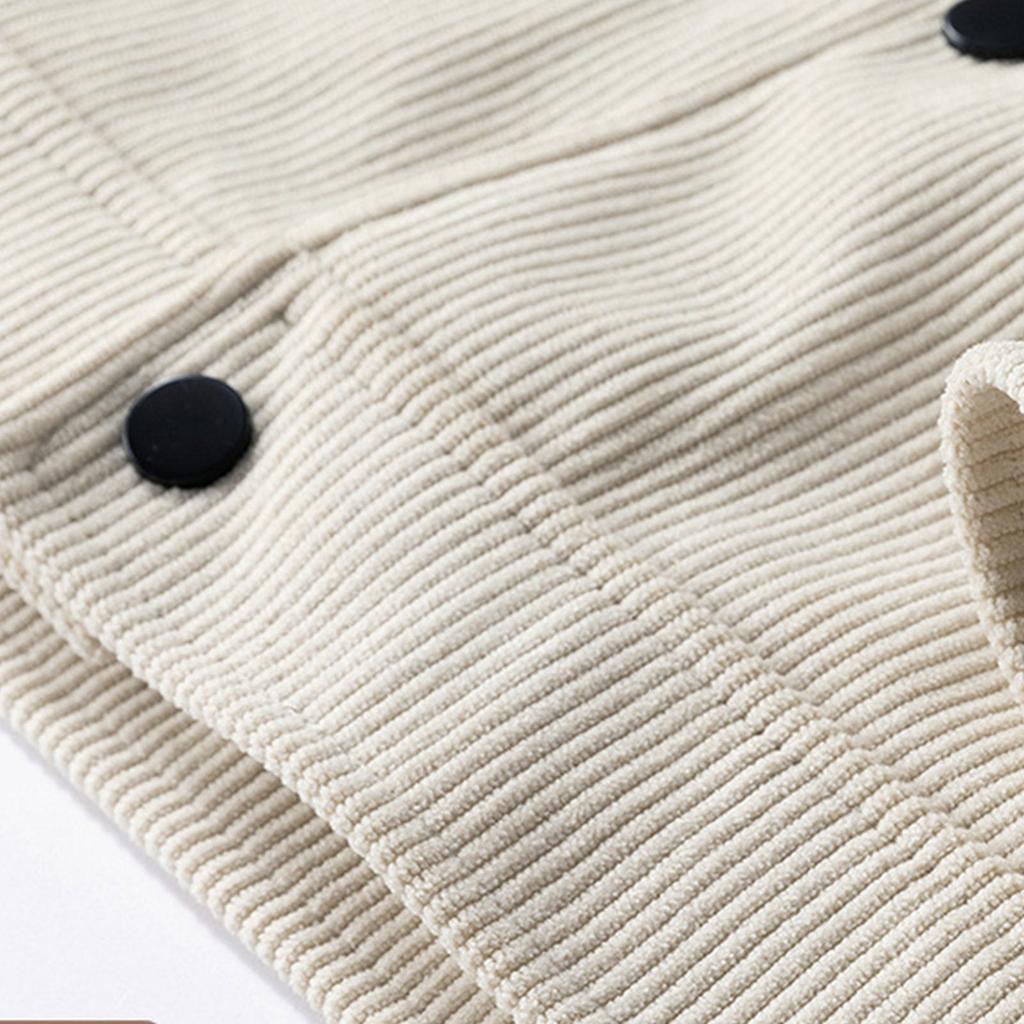 Men's Solid Color Jacket Retro Trend Casual Versatile Lapel Workwear Top
