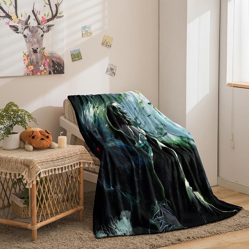 Cartoon Tokyo Ghoul Series Double Sided Flannel 3D Digital Printing Blanket Cover