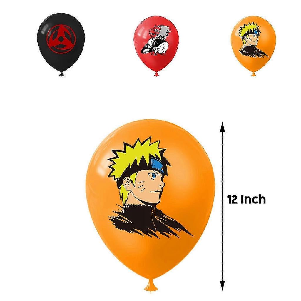 Naruto Geburtstagsdekorationen, Naruto Geburtstag Dekorationen, Naruto Luftballons, Naruto Banner, Naruto Cupcakes 25-26
