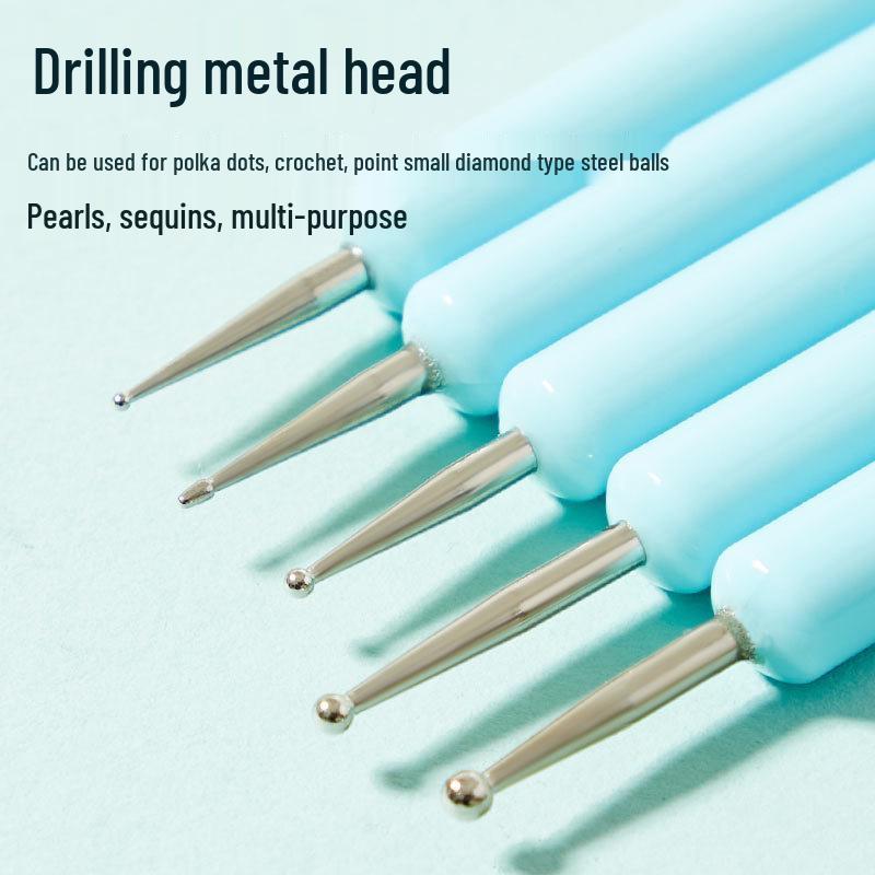 Dual-Ended Silicone Nail Art Tool: Smudge & Dot Pen