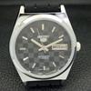 REFURBISHED AUTOMATIC SEIKO 5 MENS WATCH JAPAN MADE BLACK DIAL CUSTOM A440053-2 QV90-a440053