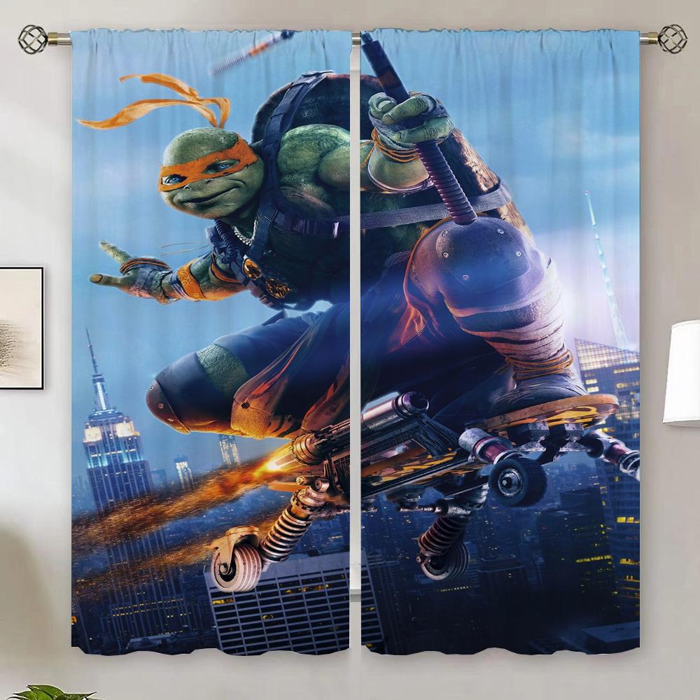 Living Room Curtains for Cooking Ninja T-Turtles Bedroom Decoration Ready Curtains Cheap Things With Free Shipping for Home the