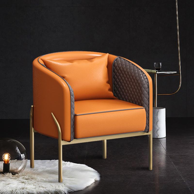 Light Luxury Single Sofa Chair Nordic Modern Living Room Leisure Chair Hotel Beauty Salon Reception Negotiation Chairs