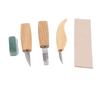 5pcs/set Wood Carving Tools Set Hand Wood Engraving Chisels Knife Spoon Carving Tool Set