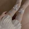 Sex stockings, garters, sexy over the knee hollow lace leg rings, bow stitching fishnet stockings, stockings, black silk
