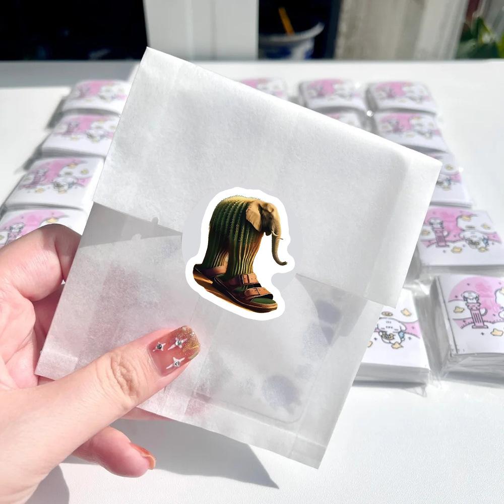 500 ks/Role Italské Brainrot Samolepky Vtipné AI Abstraktní TungTungSahur Tralalero Tralala Balení Těsnění DIY PVC Samolepky na Notebook