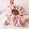 1PC Drawstring Waterproof Bucket Large Capacity Cosmetic Fashionable Makeup Fashionable Bag Portable Organizer High-End 30x17cm