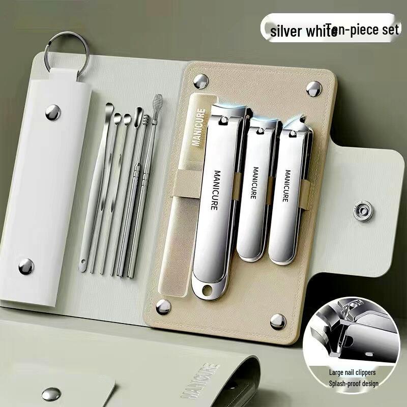 Portable Candy Color Nail Clipper & Manicure Set with Ear Pick