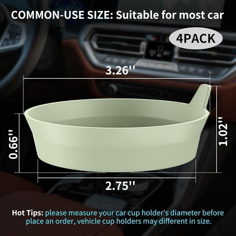 4 шт. Силиконовая круглая подставка под стакан Силиконовая нескользящая водонепроницаемая подставка для автомобиля Нескользящая силиконовая подставка для автомобиля