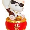 Chinese Style Cat Figurine Key Holder Claws Hand Resin Biscuit Candy Bowl Vanity Tray Bunny Statue