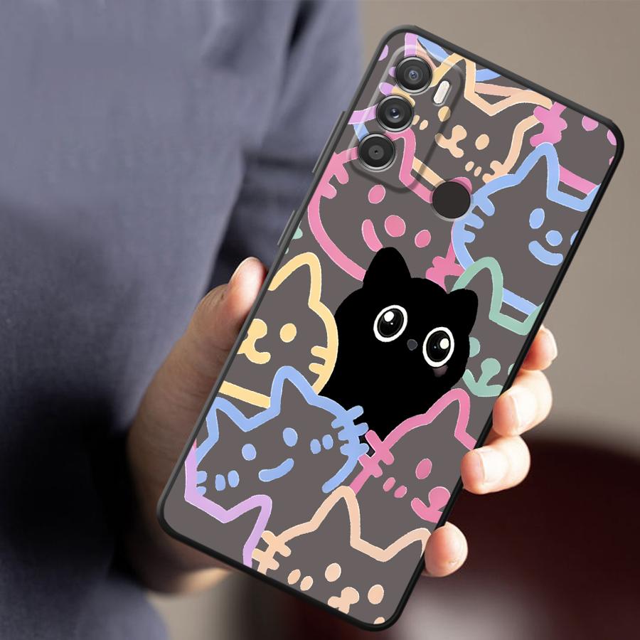 Phone Cover Case for Motorola Moto G52 G22 Edge40 Edge 20 Pro 30 Lite G73 G50 G32 G60s G71 G53 G30 G51 Cartoon Cute Cat