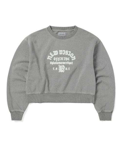 Thisisneverthat NeW Vision Crack W creWneck Dark Grey S