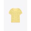 Za2025 Summer New Women Clothes Versatile Crocheted Casual Round Neck Short Sleeve Knitted Top 6236020 300