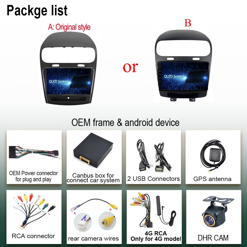 Car Android For Dodge Journey Fiat Leap 2012 -2020 Car Radio Video Stereo No 2din Touch Screen WIFI DVD Bluetooth 5G Automotive