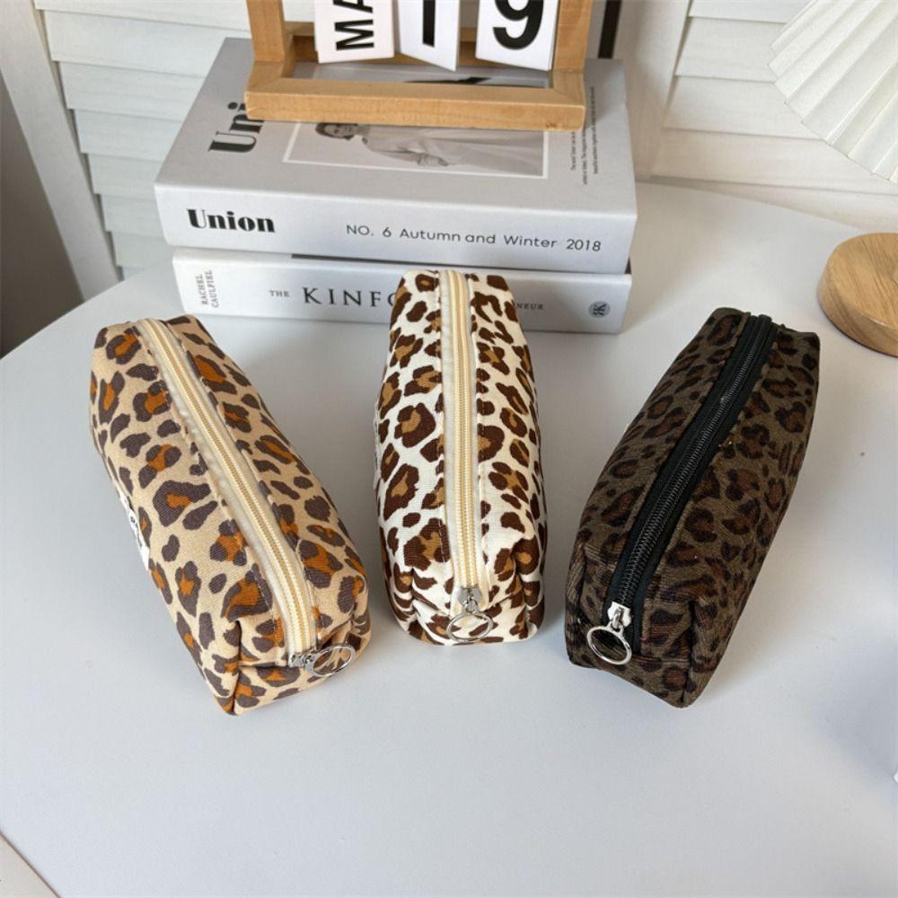 Floral Print Stationery Bag Corduroy Pencil Case Gifts Cosmetics Storage Bags  Student