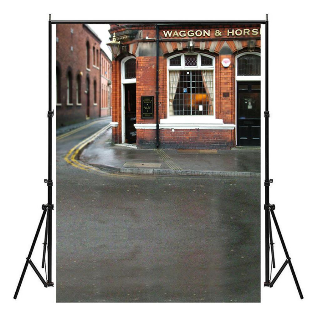 Vintage wedding street Backdrop Banner-Garage,Wedding,Party Decor for Photo Shoots,Event Setup,Indoor/Outdoor Decor