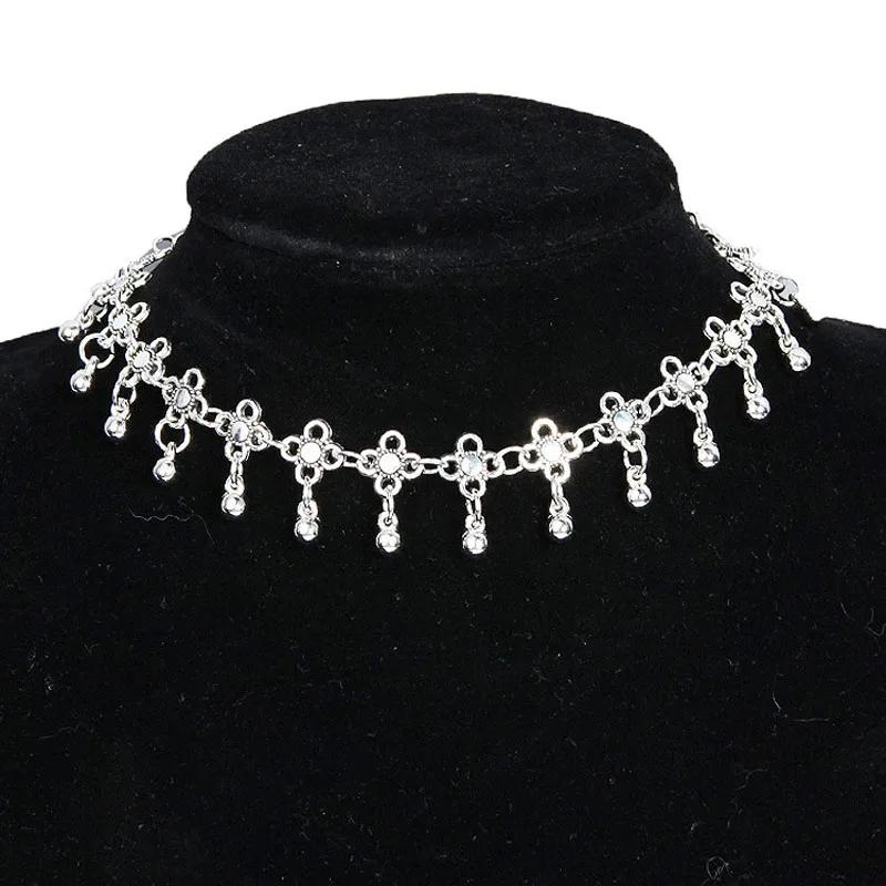 New Bohemia Multilayer Chain Choker Necklaces & Pendants Punk Elephant Moon Shell Necklace Fashion Collar For Women Jewelry Gift